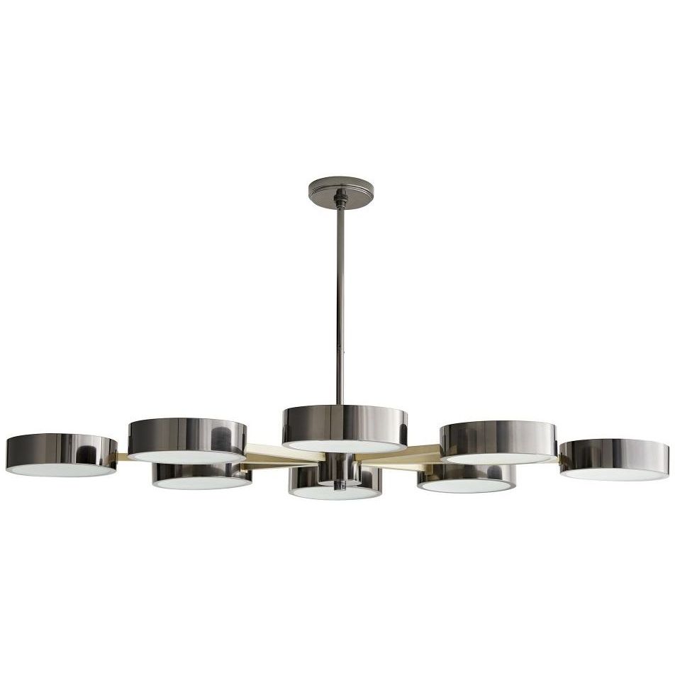 Linus 8 Light 52 inch Pale Brass Chandelier Ceiling Light