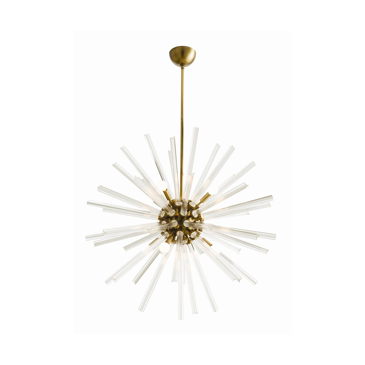 Hanley 8 Light 37 inch Antique Brass Chandelier Ceiling Light, Large