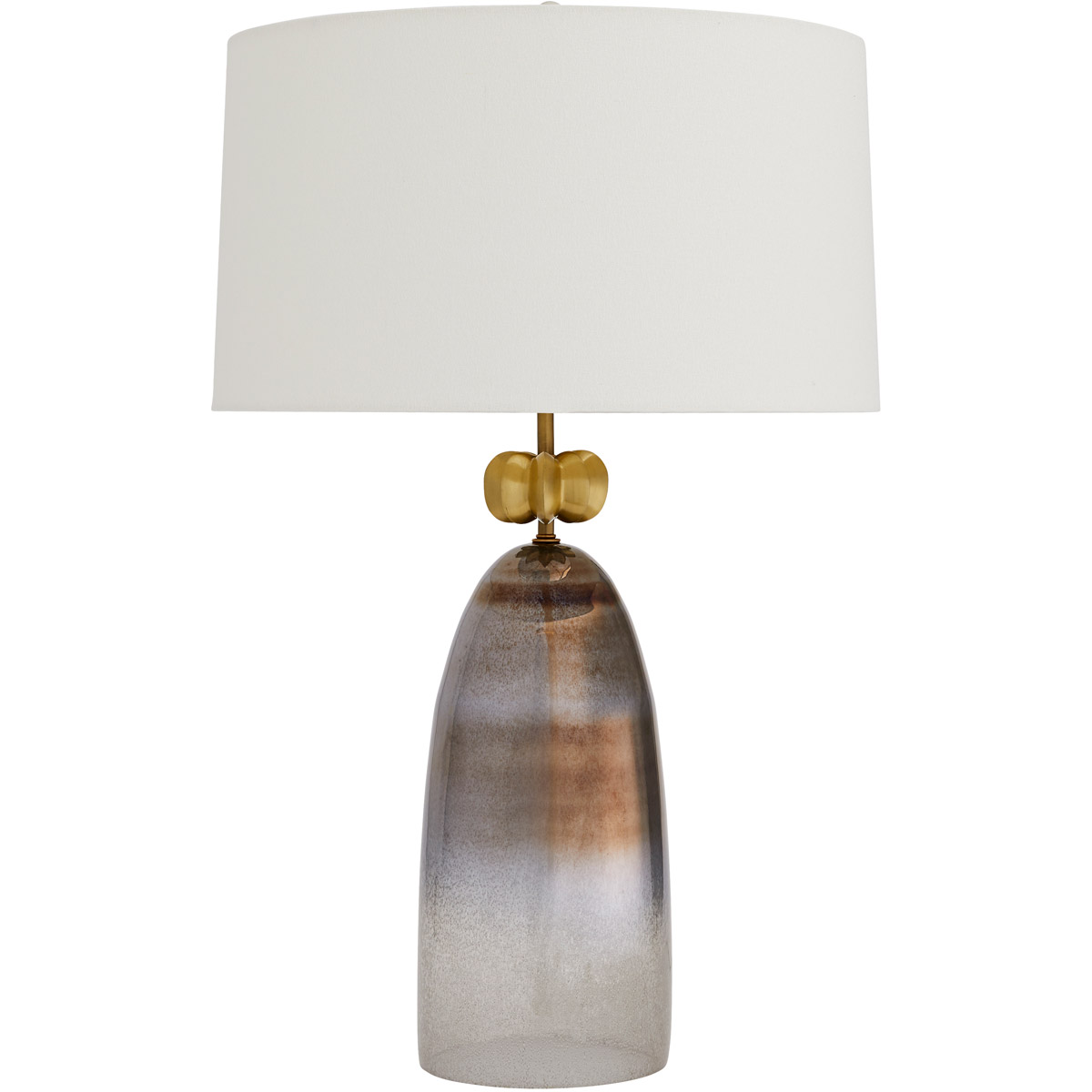 Haley 31 inch 150.00 watt Smoke Luster Ombre Table Lamp Portable Light