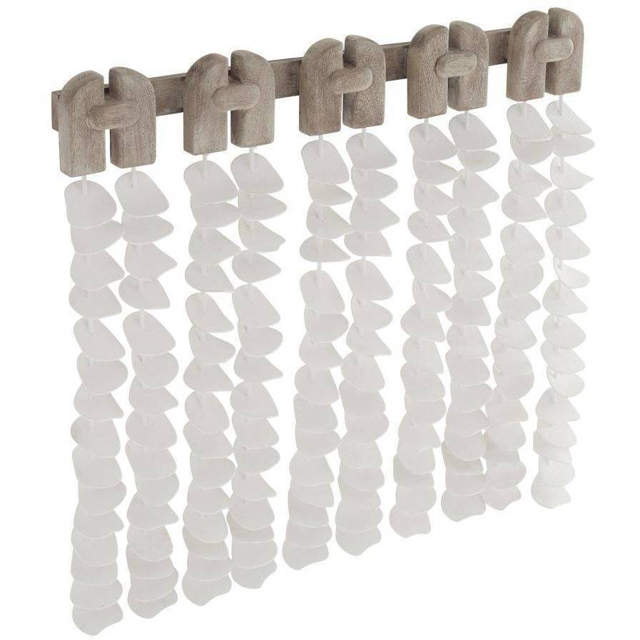 Melt White Gesso and Smoke Wall Decor