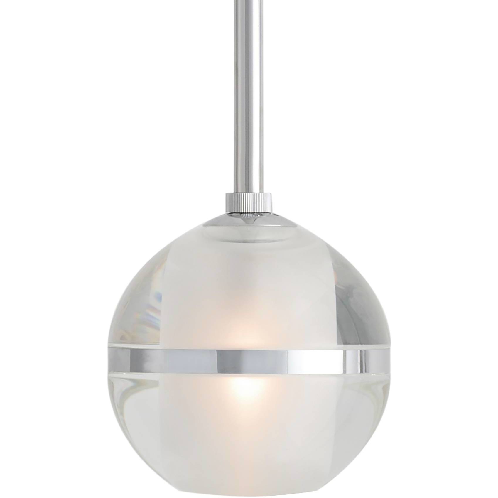 Noble 1 Light 6 inch Chrome Pendant Ceiling Light