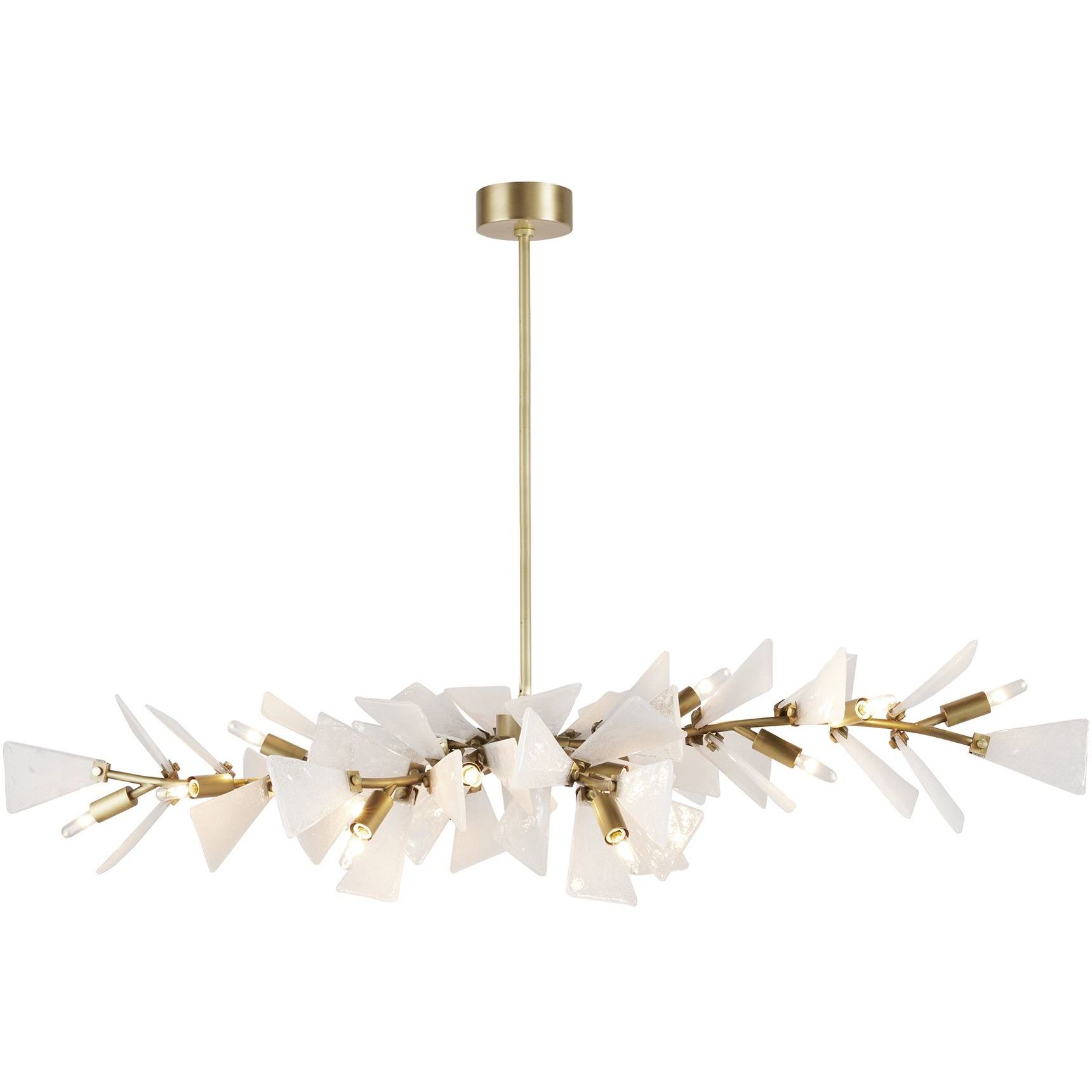 Delmar 12 Light 58 inch Clear Seedy Chandelier Ceiling Light