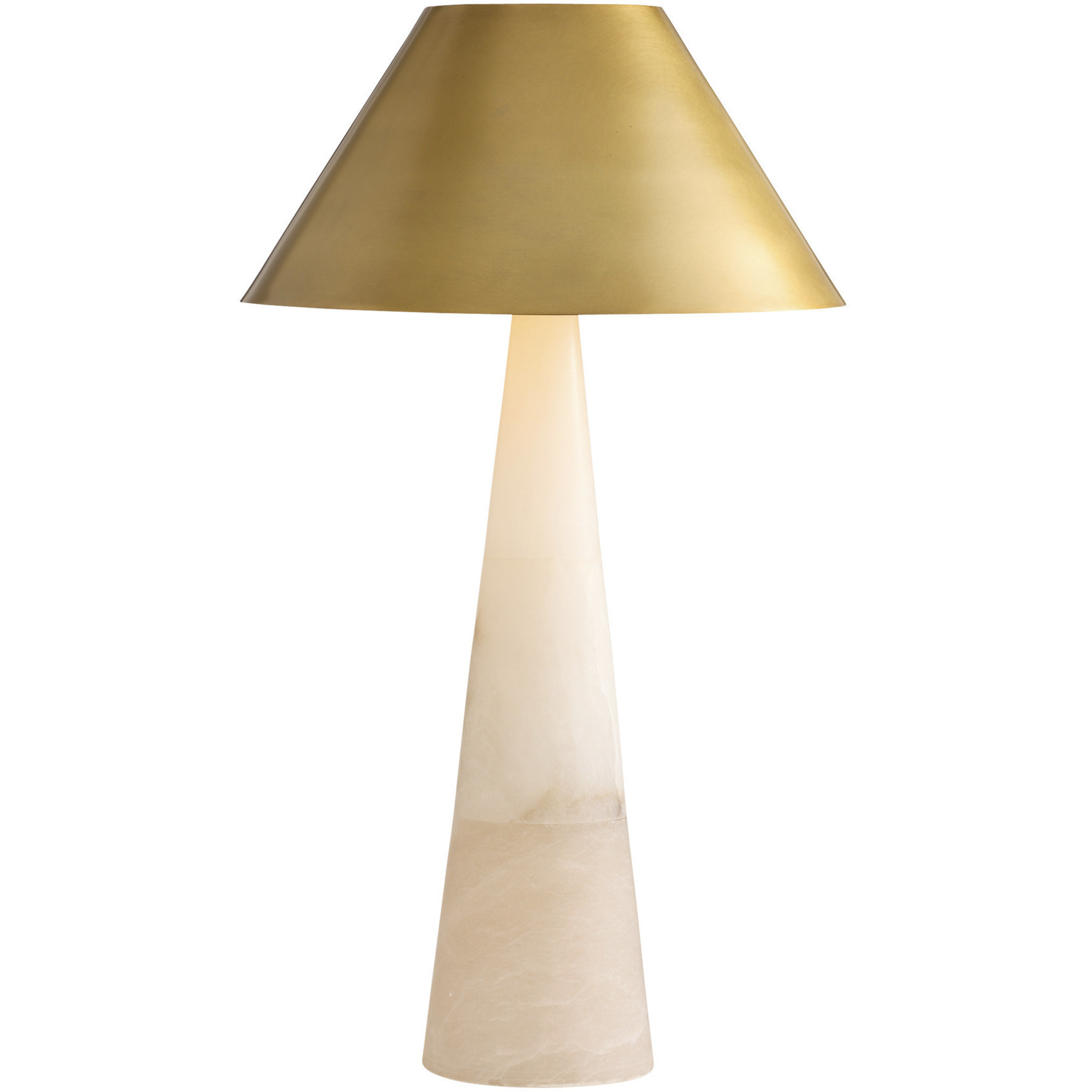 Chanell 30 inch 100 watt White Alabaster Table Lamp Portable Light